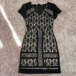 Dina Be Black Lace Mini Dress